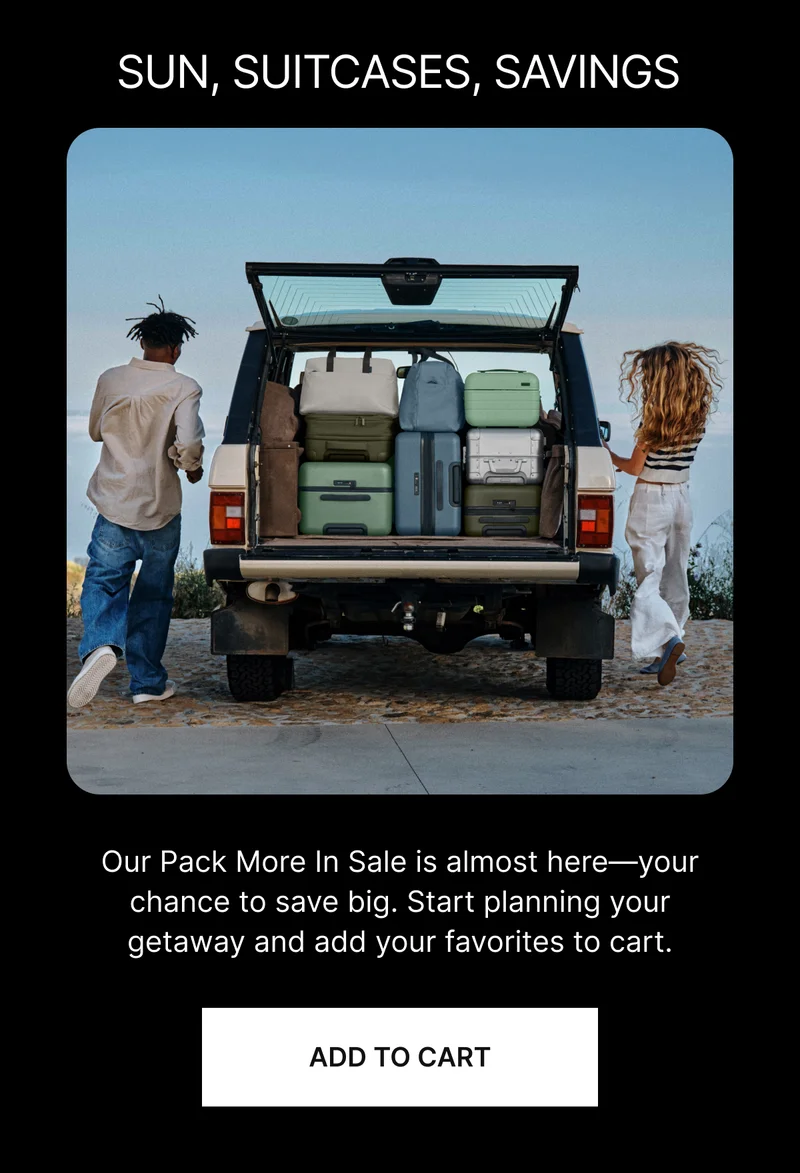Sale Incoming. Prep Your Cart
