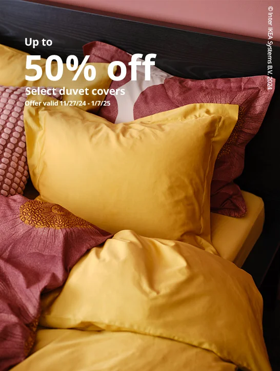 Up to 50% off select duvet covers