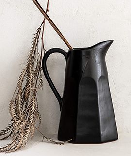 Stevey Black Pitcher by Leanne Ford