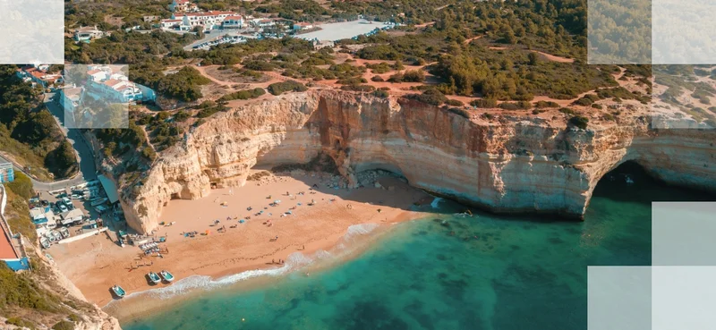 Sandy beach in Portugal