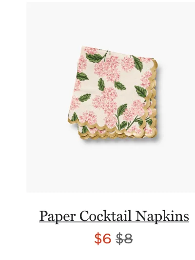 Paper Cocktail Napkins - $6