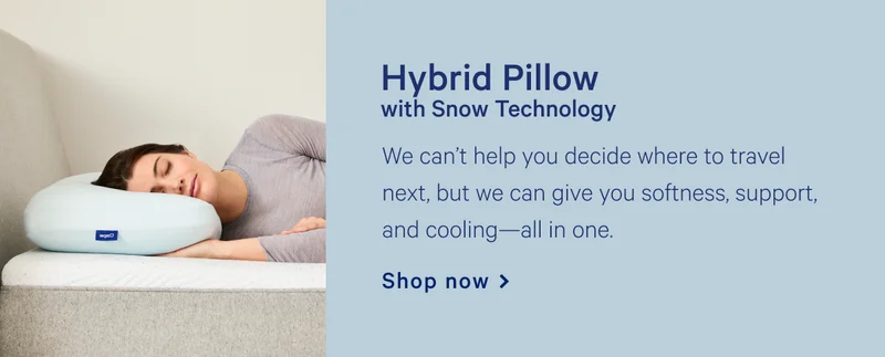 Hybrid Pillow with Snow Technology >> Shop now >>