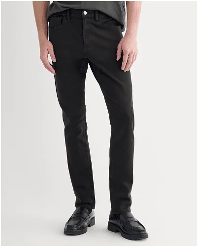 Image | The Stretch Twill 5-Pocket Pant | Black