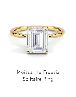 Moissanite Freesia Solitaire Ring
