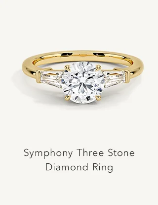 Symphony Three Stone Diamond Ring