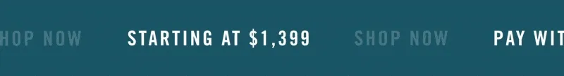 Starting at $1,499 + free shipping