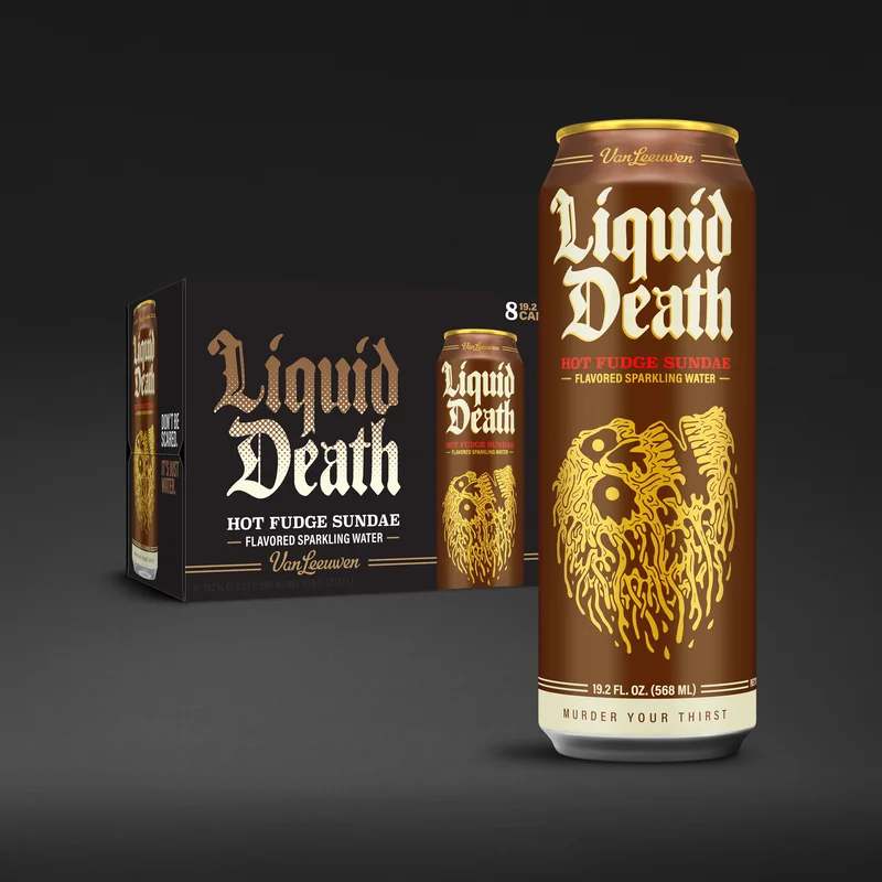 Liquid Death x Van Leeuwen