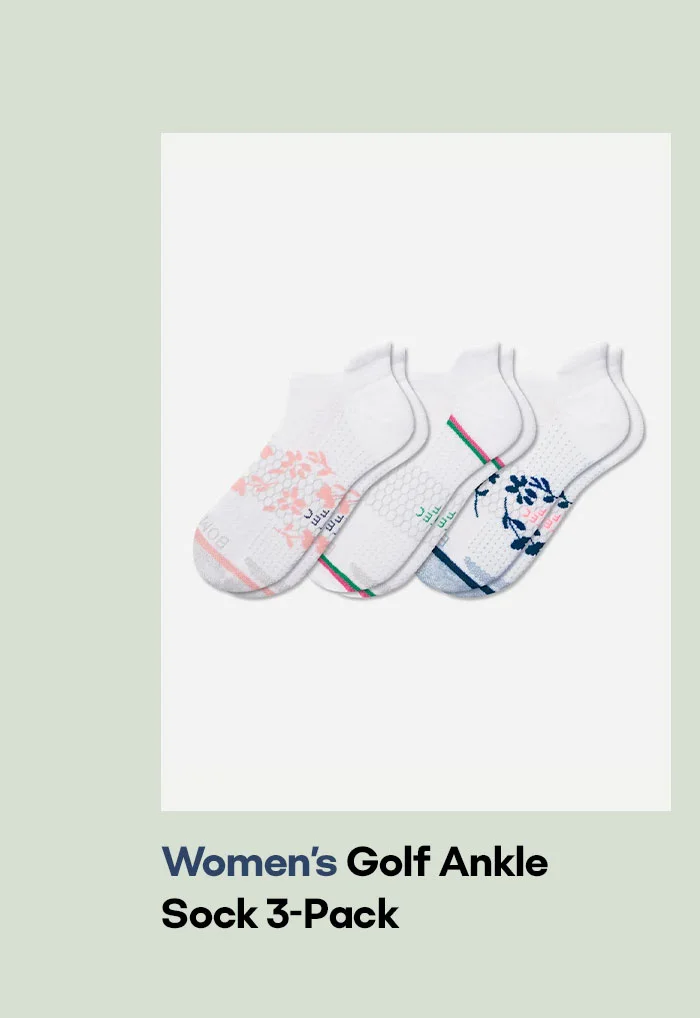 Women's Golf Ankle Sock 3-Pack