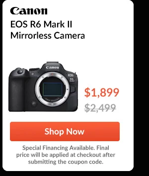 Canon EOS R6 Mark II Mirrorless Camera, Black