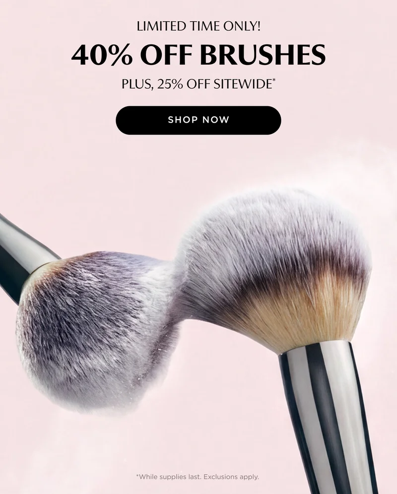 40% off brushes
