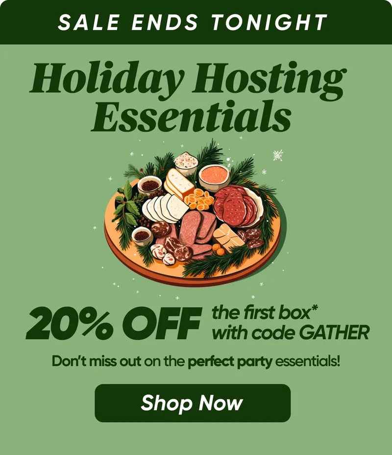 Sale Ends Tonight - Holiday Hosting Essentials - 20% OFF With code GATHER at checkout* Don't miss out on the perfect party essentials!