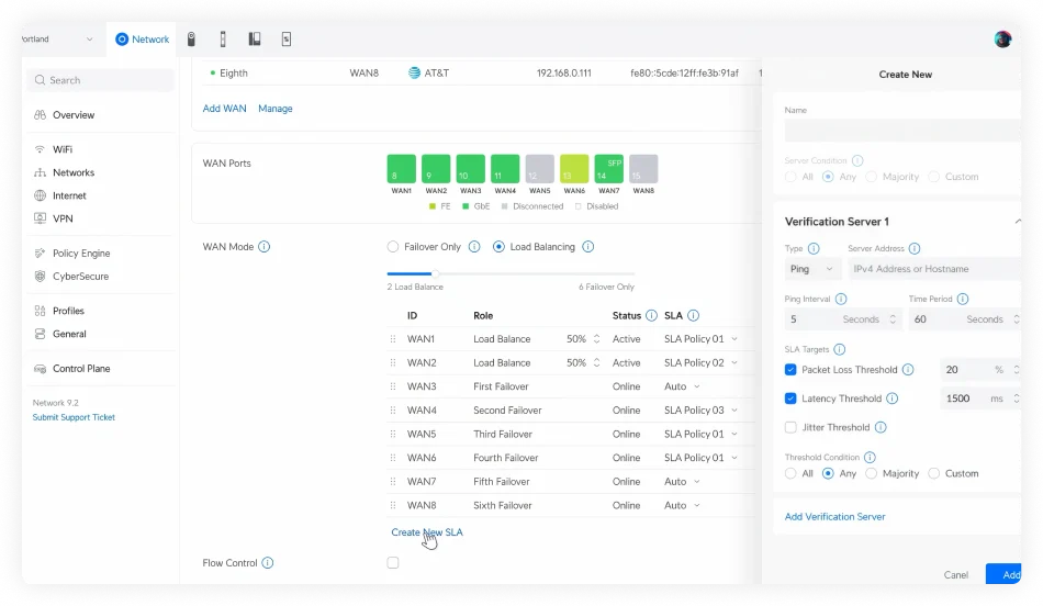 Expanded Multi-WAN Support