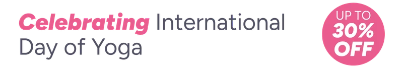 Up to 30% off in celebration of International Day of Yoga
