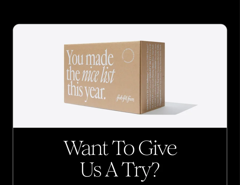Want To Give Us A Try?
