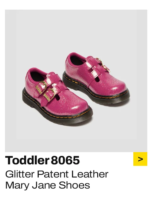 Toddler 8065 Glitter Patent Leather Mary Jane Shoe
