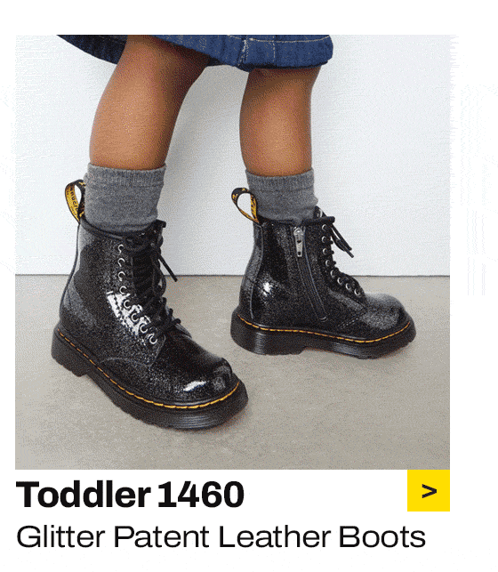 Toddler 1460 Glitter Patent Leather Boots
