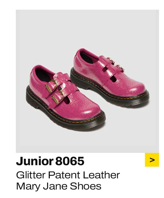 Junior 8065 Glitter Patent Leather Mary Jane Shoes