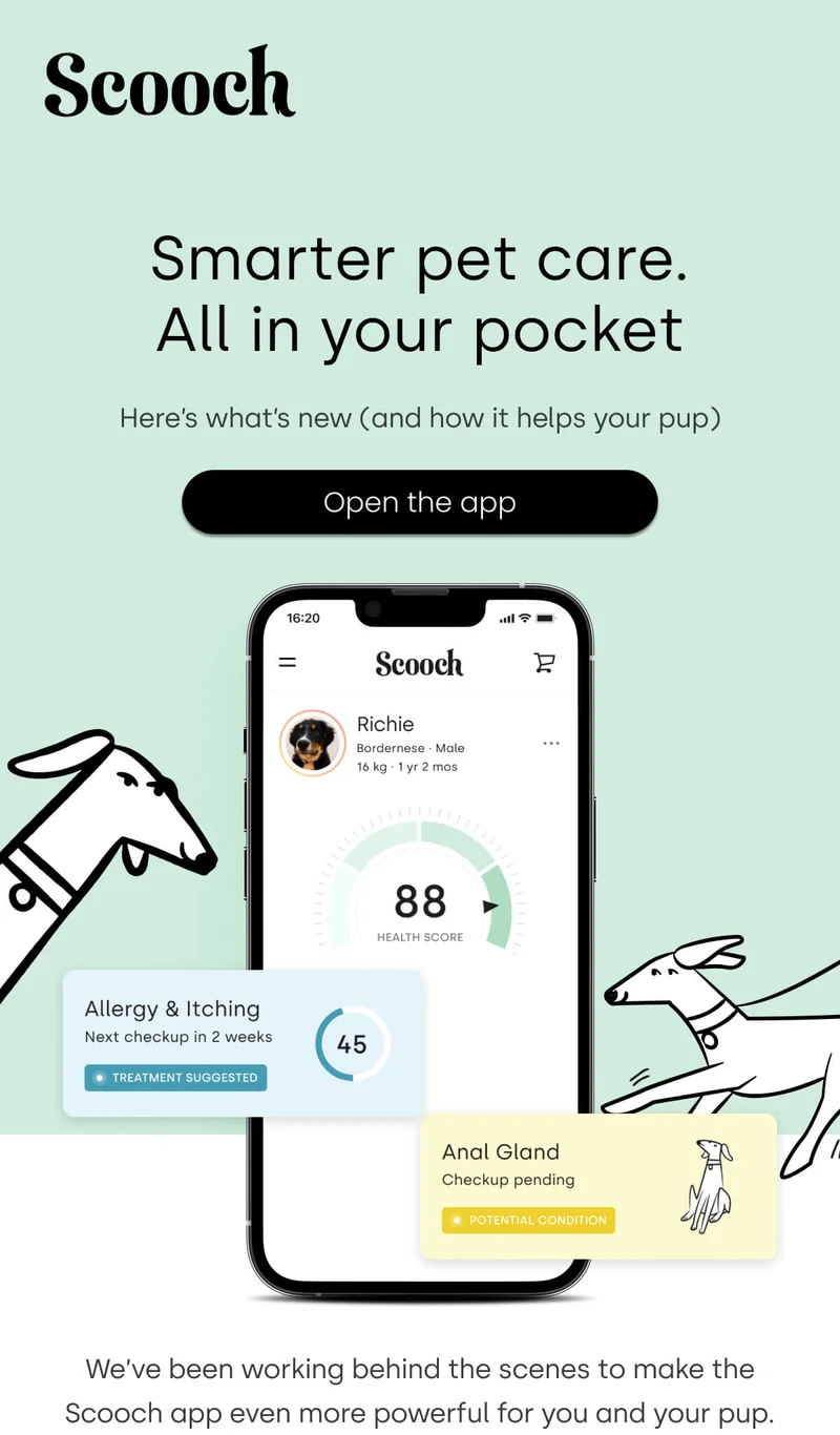 Here’s what’s new (and how it helps your pup) - Open the app