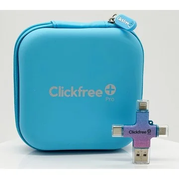 Clickfree Pro 256GB Photo & Video Storage Device with Case