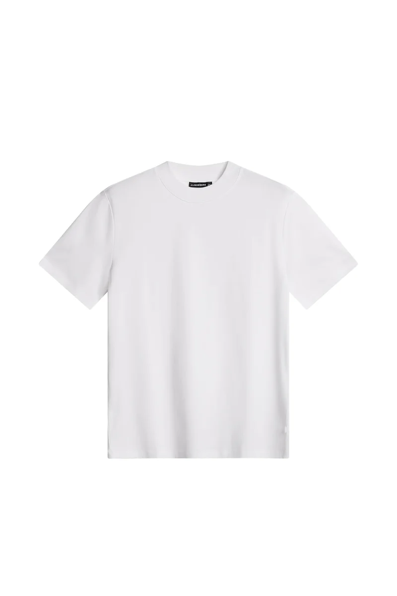 Image of Ace Mock Neck T-Shirt / White