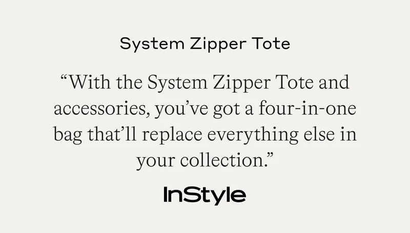 System Zipper Tote