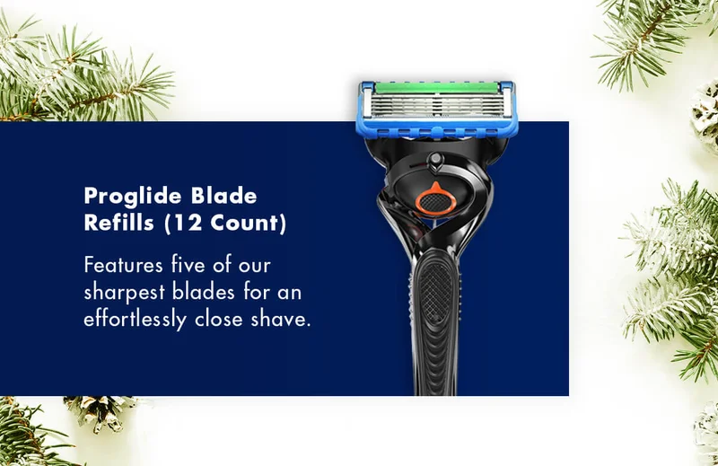 Proglide Blade Refills (12 Count) - Features five of our sharpest blades for an effortlessly close shave.