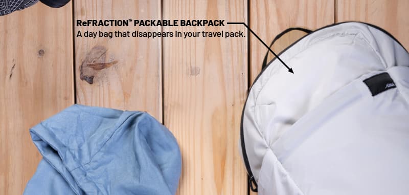 refraction packable backpack