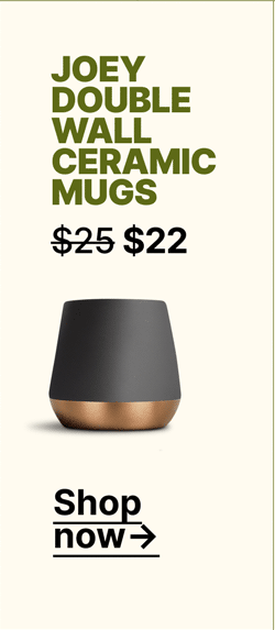 Joey Double Wall Ceramic Mugs