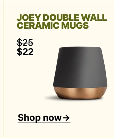 Joey Double Wall Ceramic Mugs