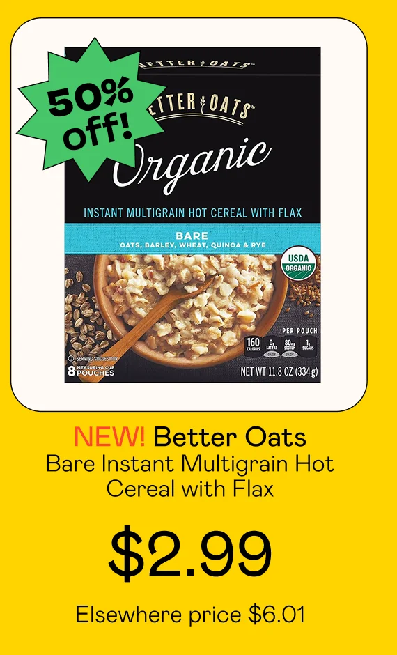 Bare Instant Multigrain Hot Cereal with Flax