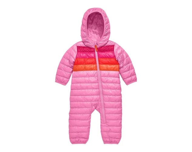 Image of Striped Baby Lightweight Puffer Suit