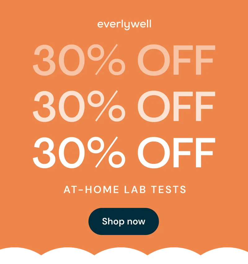 30% OFF at-home lab tests