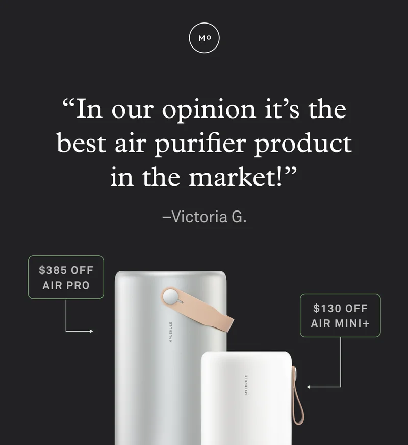 "In our opinion it's the best air purifier product in the market!"