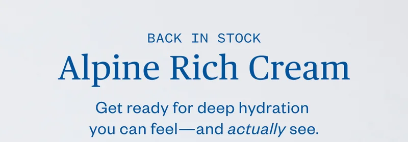 Back in Stock