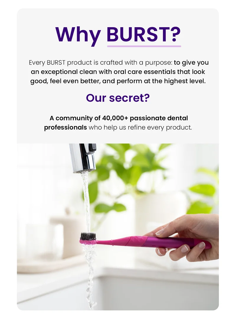 Why BURST? Our products are more than just tools—they’re designed by real dental professionals, for those who want the best.