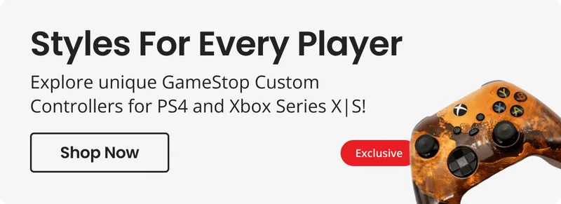Styles For Every Players | Explore unique GameStop Custom Controllers for PS4 and Xbox Series X|S! | Shop Now