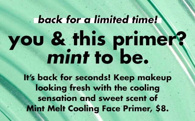 you & this primer? mint to be.