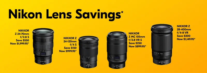 Nikon Lens Savings*