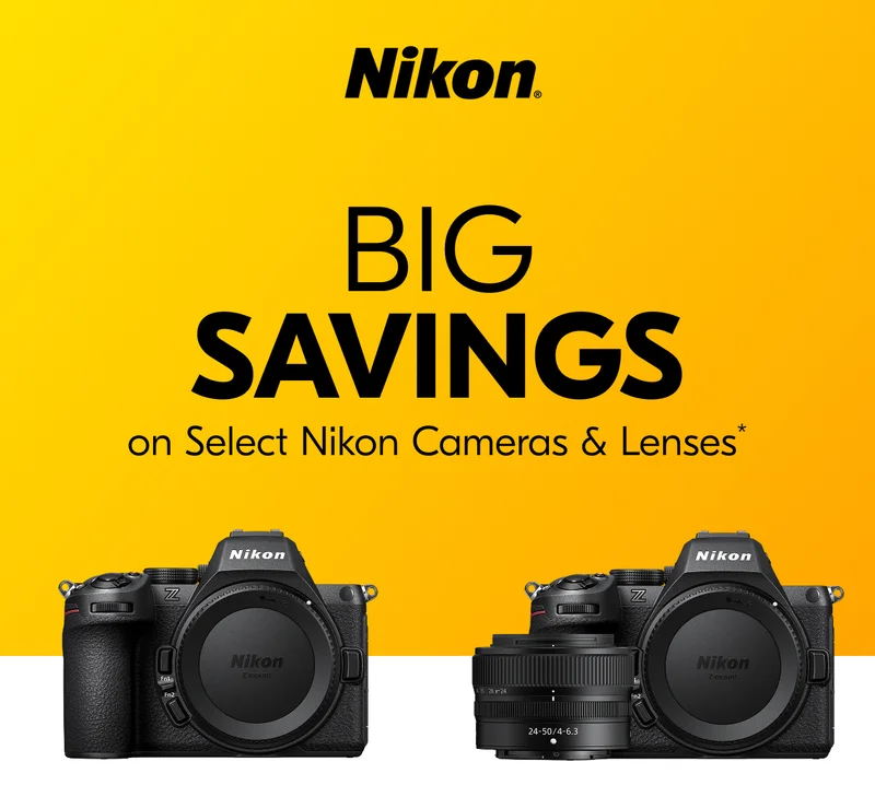 Nikon } Big Savings on Select Nikon Cameras & Lenses*