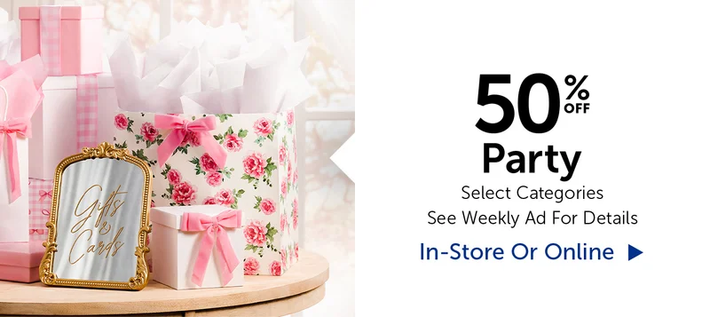 50% Off Party - Select Categories