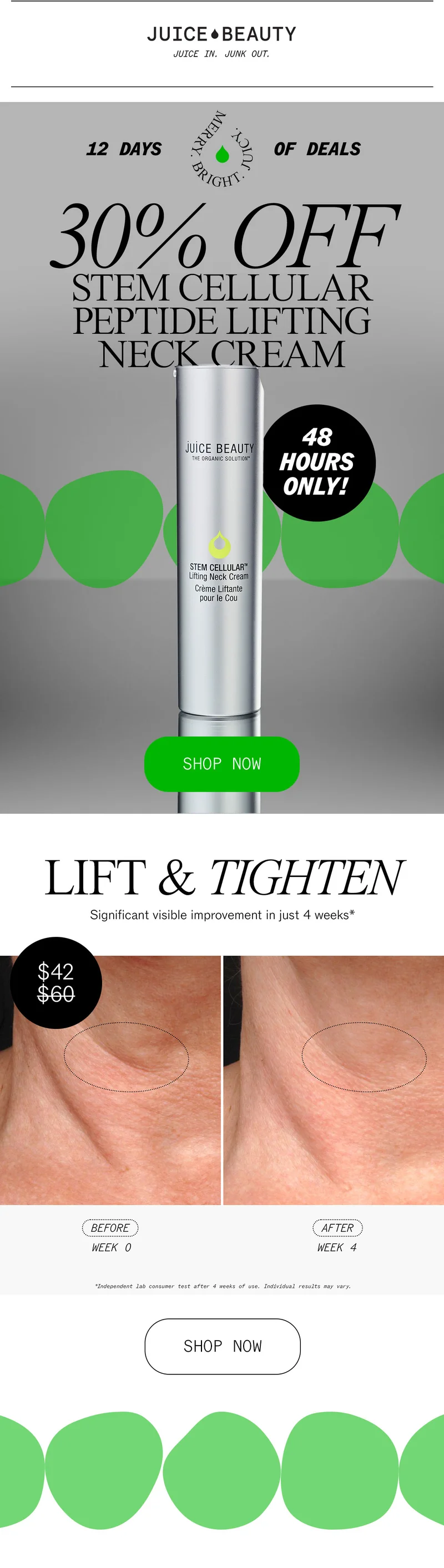 30% Off Stem Cellular Peptide Lifting Neck Cream