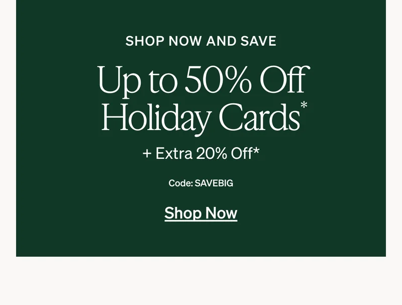 Up to 50% off everything + extra 20% off is on now!