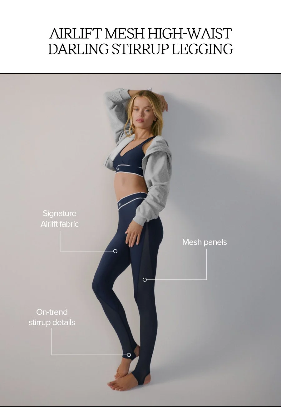 AIRLIFT MESH HIGH-WAIST DARLING STIRRUP LEGGING