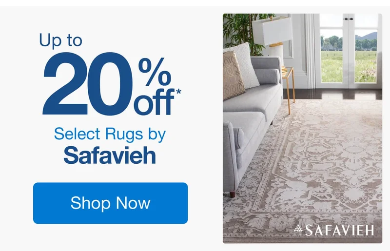 Up to 20% off Select Rugs by Safavieh*
