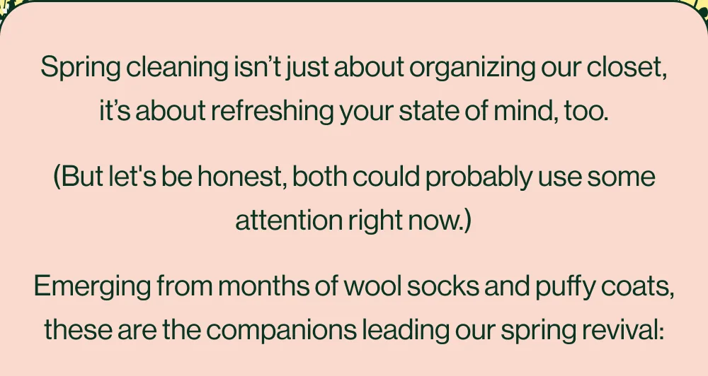 Spring Clean your closet and your mind