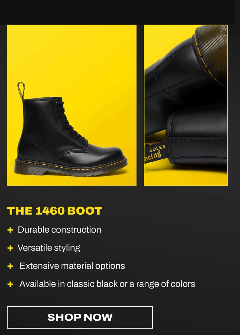 1460 Smooth Leather Lace Up Boots
