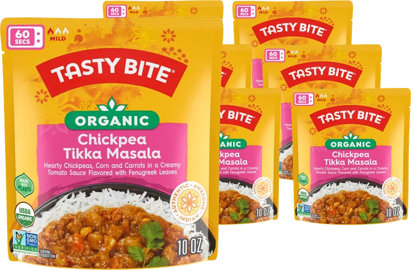 Image of Tasty Bite Organic Chickpea Tikka Masala (6 Pack)