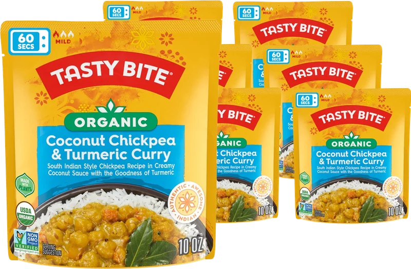 Image of Tasty Bite Coconut Chickpea & Tumeric Curry (6 Pack)