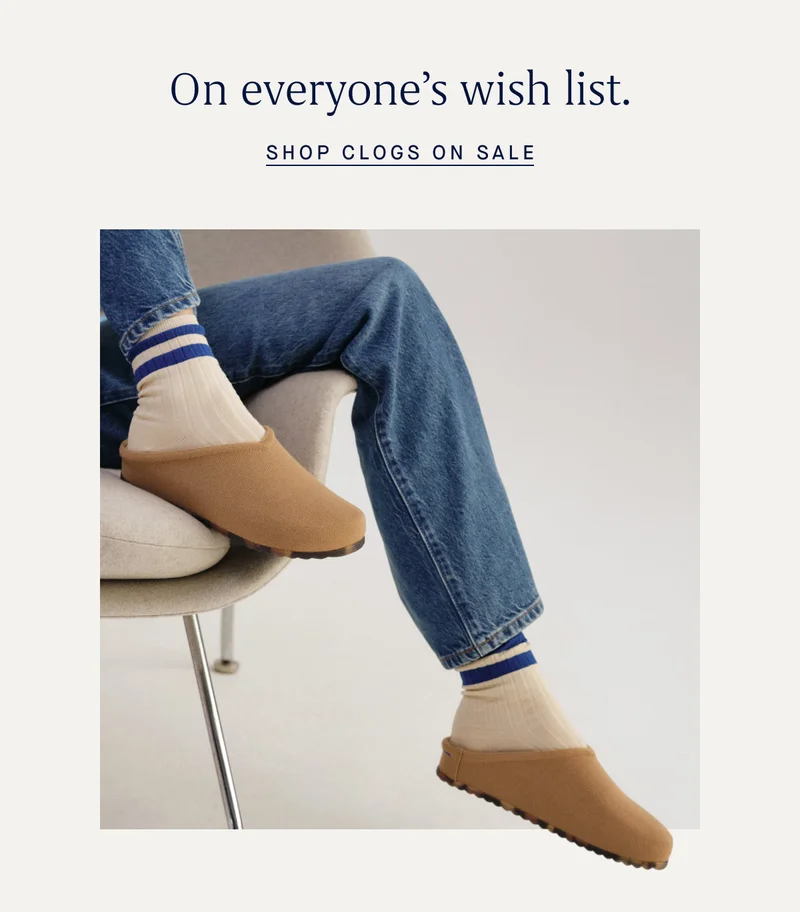 On everyone's wish list. SHOP CLOGS ON SALE