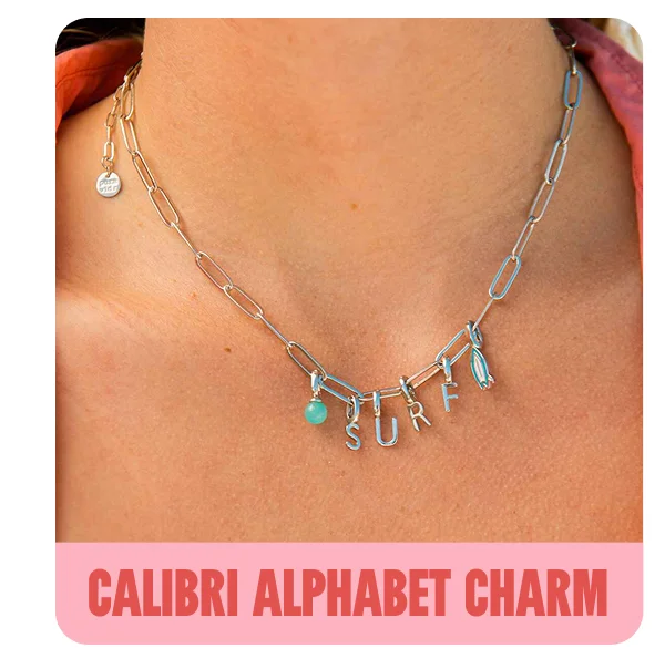 Harper Calibri Alphabet Charm